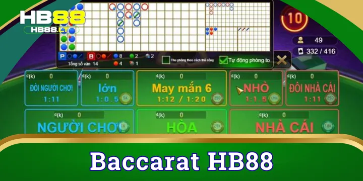 Baccarat | Hướng dẫn mẹo chơi và cách đặt cược tại HB88 ăn chắc